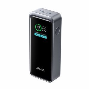 ANKER Prime A1335011 Power Bank - Black - For iPhone, MacBook - 2 x Type-C 65W - 12000 mAh - 2 x USB - Black