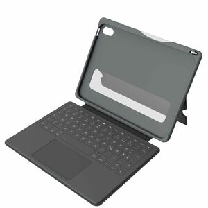 DEQSTER Robust Tastatur/Cover für 27,7 cm (10,9 Zoll) Apple, Logitech iPad (10. Generation), iPad (2022) Tablet - Grau - S