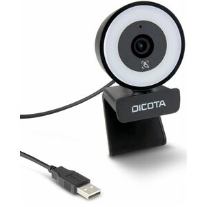 Dicota Webcam - 5 Megapixel - USB 2.0 - 2592 x 1944 Video - Auto-focus - Table Mount, Tripod Mount - Microphone - For Note