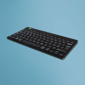 R-Go Compact Break Keyboard - Compact - Wireless Connectivity - USB Type C Interface - Portuguese - QWERTY Layout - Black 