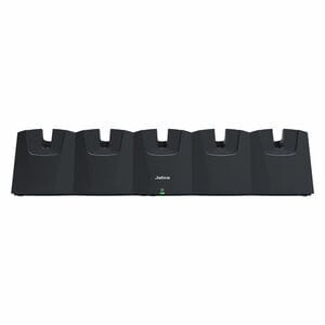 Jabra Wired Cradle for Headset - 5 Slot - Charging Capability - Synchronizing Capability - USB - Black