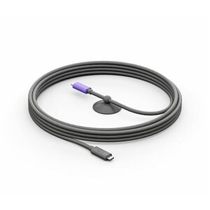 Logitech 5 m USB-C Data Transfer Cable - Cable for Video Conferencing Camera - First End: 1 x USB 3.1 (Gen2) Type C - Male