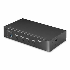StarTech.com Digital & Analog KVM Switchbox - TAA Compliant - 4 Computer(s) - 4K - 4096 x 2160 - 60 Hz - 6 x USB - USB 2.0