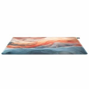 CHERRY XTRFY GP5 Medium Gaming Mouse Pad - 270 mm x 320 mm x 3 mm Dimension - Blue - Rubber - Fray Resistant, Peel Resista