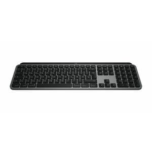 Logitech MX Keys S Keyboard - Full-size - Wireless Connectivity - USB Interface - English (UK) - QWERTY Layout - Space Gra