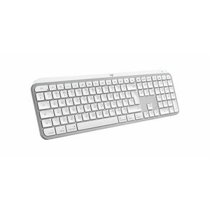 Logitech MX Keys S Keyboard - Full-size - Wireless Connectivity - English (US) - QWERTY Layout - Pale Gray - Membrane/Scis