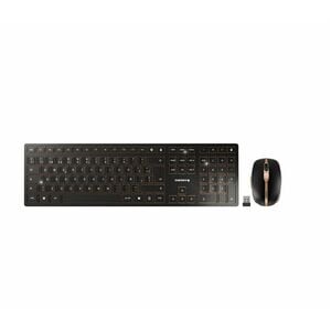 CHERRY DW 9100 SLIM Keyboard & Mouse - QWERTY - Spanish - USB 2.0 Type A Scissors Wireless Bluetooth/RF 4.2 2.40 GHz Keybo