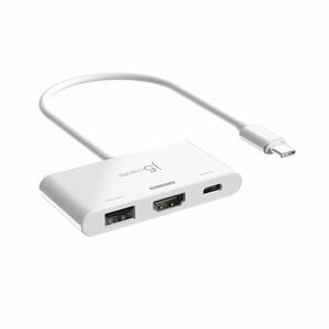 j5create JCA399 USB Tipo C Estação de ancoragem para Notebook, PC Tablet, Smartphone, Consola de jogos, Rato, Teclado, Web