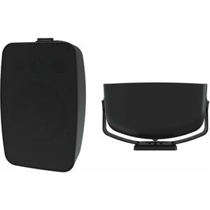 Crestron Saros SMT6T-AW-B-T-EACH 2-Wege Innen/Außen Oberflächenbefestigung Lautsprecher - 110 W RMS - Black Textured - 200