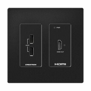 Crestron DM Lite HD-RXU-4KZ-101-2G-B Audio Extender Receiver - Wired - 70.10 m Range - 1 x Network (RJ-45) - 2 x USB - 1 x