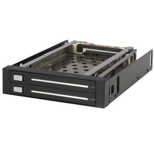 2 Drive 2.5in Trayless Hot Swap SATA Mobile Rack Backplane - Dual Drive SATA Mobile Rack Enclosure for 3.5 HDD