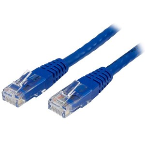 10 ft Cat 6 Blue Molded RJ45 UTP Gigabit Cat6 Patch Cable - 10ft Patch Cord - 10ft Gigabit Patch Cable
