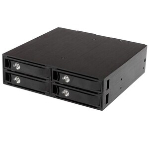 4-BAY MOBILE RACK BACKPLANE FOR 2.5IN SATA/SAS DRIVES - HOT SWAP SSDS/HDDS FROM 5-15MM - SUPPORTS SAS II  SATA III (6 GBPS
