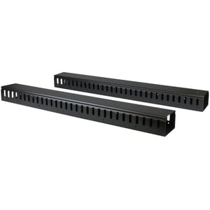 VERTICAL CABLE ORGANIZER WITH FINGER DUCTS - 0U - 6 FT.