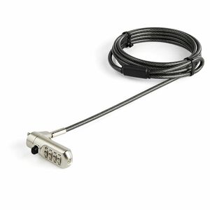 StarTech.com Cable Lock For Docking Station, Notebook, Projector - TAA Compliant - 60.96 cm Cable - Resettable - 4-digit -