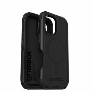 OtterBox Defender Case for Apple iPhone 16 Smartphone - Tri-Layer Design, Textured - Black - Retail - 1 - Damage Resistant