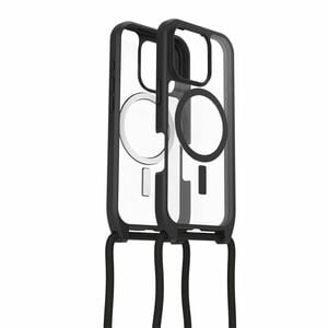 OtterBox React Carrying Case Apple iPhone 16 Pro Smartphone - Black Crystal (Clear/Black) - Drop Resistant - Nylon, Plasti