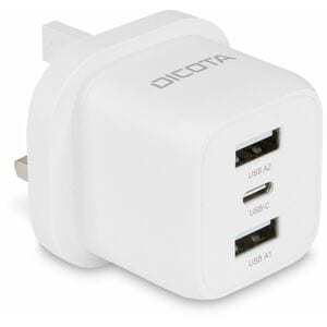 Dicota 32 W AC Adapter - Universal Adapter - 2 USB - 1 USB Type-C - For Notebook, Tablet PC, Smartphone - United Kingdom -