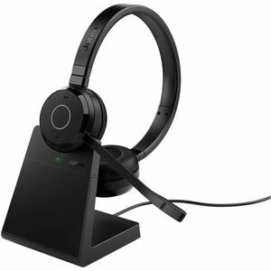 Jabra Evolve 65 TE Kabellos Kopfbügel, Auf den Ohren Stereo Headset - Schwarz - Microsoft-Teams-Zertifizierung - Binaural 