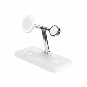 Hyperjuice HyperJuice HJ3004WHGL Induction Charger - White - For Smartwatch, Wireless Earphone, Android Device, Qi2-enable