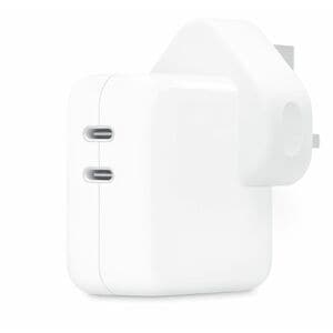 Apple 35 W Power Adapter - Universal Adapter - 2 USB Type-C - For MacBook Air, iPhone, iPad Pro, iPad Air, iPad mini, MacBook