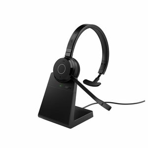 Jabra Evolve 65 TE Sem fios Headset, Na orelha Mono Fone de ouvido - Preto - Microsoft Teams Certification - Monaural - Su