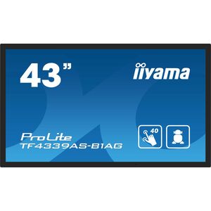 iiyama TF4339AS-B1AG Signage-Display Digital Signage Flachbildschirm 108 cm (42.5") LED 500 cd/m² 2.4K Ultra HD Schwarz To