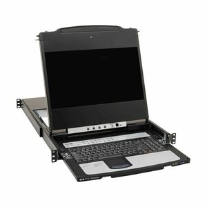 Tripp Lite series B030-DP16-17DIP LCD Rack Console KVM Switch - Metal - Black - TAA Compliant - 16 Computer(s) - 43.2 cm (