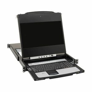 Tripp Lite series B030-DP08-17D LCD Rack Console KVM Switch - Metal - Black - TAA Compliant - 8 Computer(s) - 43.2 cm (17"