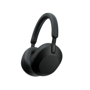 Sony WH-1000XM5 Wired/Wireless Over-the-ear Stereo Headset - Black - Binaural - Ear-cup - 1000 cm - Bluetooth - 48 Ohm - 4