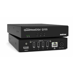 Matrox QuadHead2Go Multiview Device - Standalone - Functions: MultiView, Video Scaling - 1920 x 1200 - HDMI - Network (RJ-
