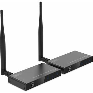 Digitus Video Extender Transmitter/Receiver - Wired/Wireless - 4 Output Device - 100 m Range - 1 x HDMI In - 2 x HDMI Out 