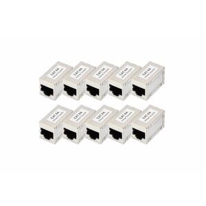 Digitus Netzwerkadapter - 10 Stück - Nickel, Golden Kontakt
