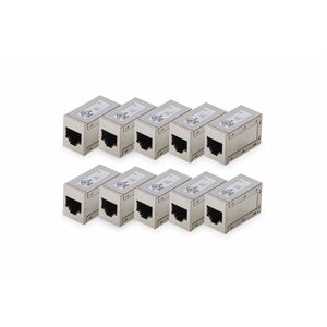 Digitus Netzwerkadapter - 10 Stück - Nickel, Golden Kontakt