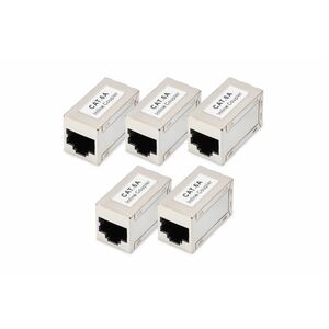 Digitus Netzwerkadapter - 5 Stück - Nickel, Golden Kontakt