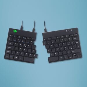 Tastiera ergonomica R-Go Split Break v2 con software Break, tastiera split, QWERTY (IT), con cavo, nero