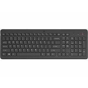 HP 225 Keyboard - Full-size - Wireless Connectivity - Hungarian - Black - Plunger Keyswitch - RF - 10 m - 2.40 GHz - AAA B