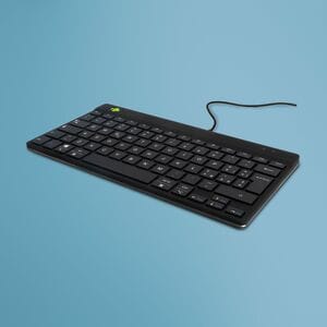 Tastiera ergonomica R-Go Compact Break, tastiera compatta con software break, QWERTY (IT), con cavo, nero