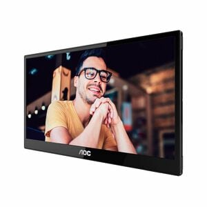 AOC 16T3EA 16" Class Full HD Monitor LED - 16:9 - Preto, Cinzento - 39,6 cm (15,6") Viewable - Tecnologia IPS (In-plane sw