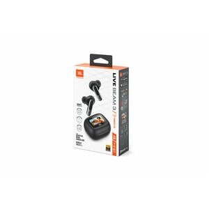 JBL Live Beam 3 True Wireless Earbud Stereo Earset - Black - Binaural - Bluetooth - 16 Ohm - 20 Hz to 40 kHz - Noise Cance