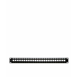 D-Link 24 Port(s) Network Patch Panel - Category 5e, Category 6, Category 6a - Black - 24 x RJ-45 - 1U High - 19" Wide