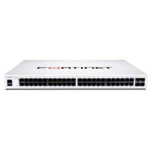 Fortinet FortiSwitch 100 FS-148F-FPOE 48 Ports Manageable Ethernet Switch - Gigabit Ethernet, 10 Gigabit Ethernet - 10/100
