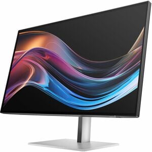 HP 727pk 27" Class 4K UHD LCD Monitor - 16:9 - Natural Silver - 68.6 cm (27") Viewable - In-plane Switching (IPS) Black Te