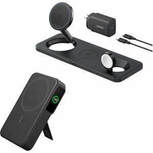 Anker MagGo 3 in 1 Wireless Charging Pad with Qi2 Black
