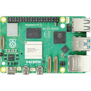 Raspberry Pi 5 Single Board Computer - Cortex A76 - Quad-Core - 2,40 GHz - 2 GB - LPDDR4X - Wireless LAN - Bluetooth - HDM