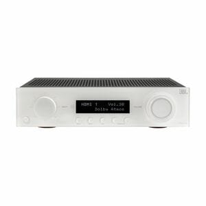 JBL MA710 A/V Receiver - 160 W RMS - 7.2 Channel - White - 0.5% THD - Dolby Atmos, DTS:X - Internet Streaming - Airplay 2 