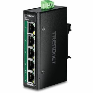 TRENDnet TI-PELC50 5 Ports Manageable Ethernet Switch - Fast Ethernet - 10/100Base-T - TAA Compliant - 2 Layer Supported -