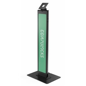 Compulocks Brandable VESA Floor Stand for Screens Up to 32 Inches - Black - Brandable VESA Floor Stand for Screens Up to 3