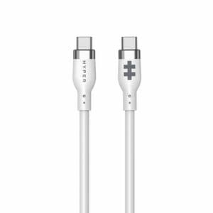 Hyperjuice HJ4011WHGL 1.50 m USB-C Data Transfer Cable - Cable for USB Charger, USB Device, MacBook, iPhone - First End: 1