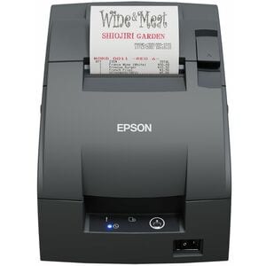 Epson TM-U220IIB (102P0) Restaurant Dot Matrix Printer - Label/Receipt Print - Parallel - With Cutter - Dark Grey - 470 lp